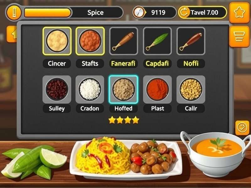 Tamil Biryani Challenge spice selection interface